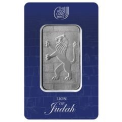 1 oz Lion of Judah Silver Bar In Assay