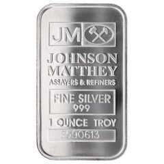 1 oz Johnson Matthey Silver Bar
