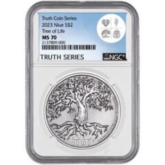 2023 1 oz NGC MS-70 Tree of Life Silver Coin