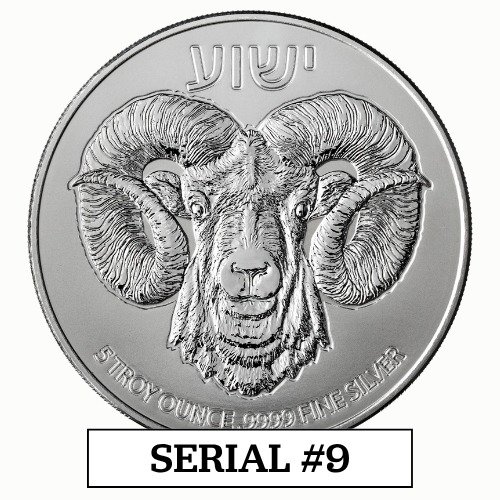 Sni26ramhrcoanum9 5 2026 Ni Silver Ram Of Calvary 5 Oz High Relief Coin Serial 9 Front
