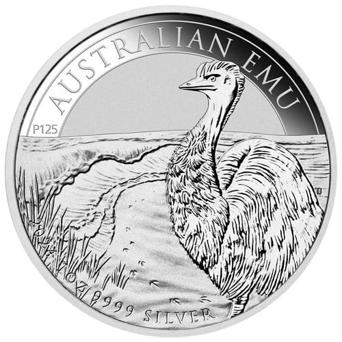 Spe24emu 1 2024 Pe Silver Emu 1 Oz Coin Reverse
