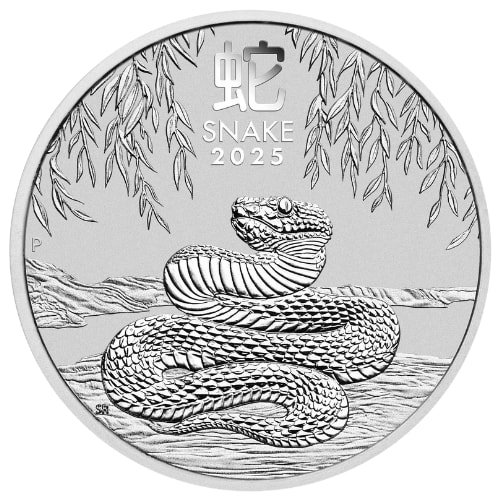 Spe25lunarsnake 5 2025 Pe Silver Lunar Series Iii Year Of The Snake 5 Oz Coin Reverse