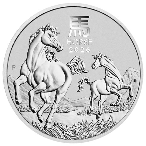 Spe26lunarhorse 2 2026 Pe Silver Lunar Series Iii Year Of The Horse 2 Oz Coin Reverse