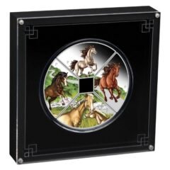 2026 Year of the Horse Quadrant - 1 oz Silver Proof Colorized 4-Coin Set