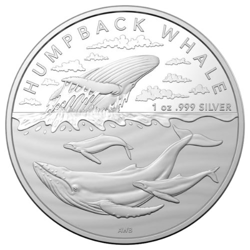 Sra23humpbackwhale 1 2023 Ra Silver Humpback Whale 1 Oz Coin Reverse