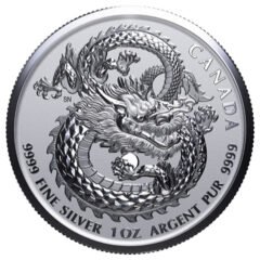 2020 1 oz Lucky Dragon High Relief Silver Coin