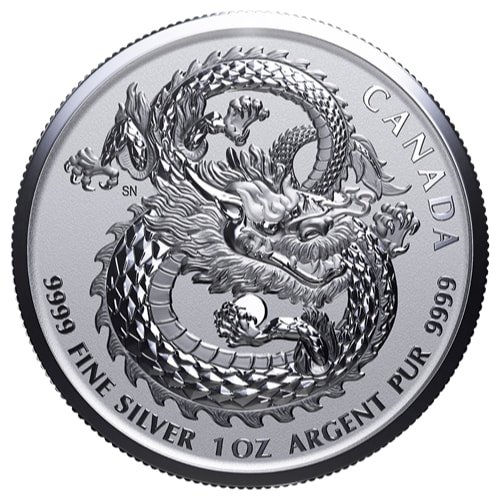 Src20luckydragonhr 1 2020 Rc Silver Lucky Dragon High Relief 1 Oz Coin Reverse