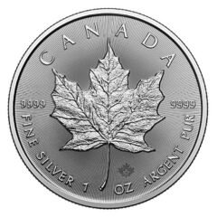 2024 1 oz Canadian Silver Maple Leaf Coin BU