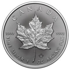 2025 1 oz Canadian Silver Maple Leaf Coin BU