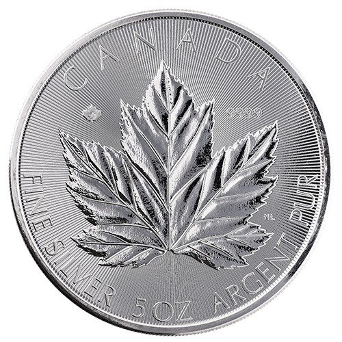 Src26maple 5 2026 5oz 99.99 Puresilver Coin Grandmapleleaf Bullion Obv2 500x500 1