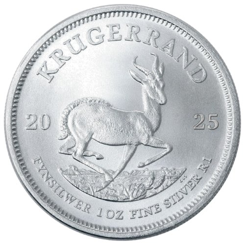 Ssa25krug 1 2025 Sa Silver Krugerrand 1 Oz Coin Rev