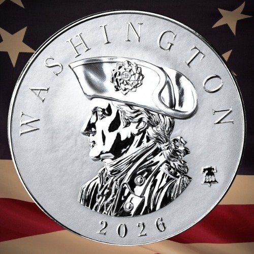 Ssc26washington 5 2026 Sc Silver Commander Series George Washington 5 Oz Coin Front Posterbg 500x500 1