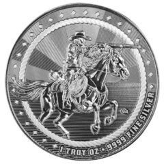 1 oz The Rifleman Silver Round - Cowboy Series
