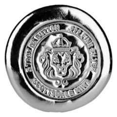 5 oz Scottsdale Lion Silver Button