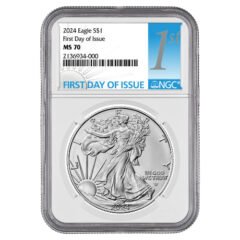 2024 NGC MS-70 First Day of Issue 1 oz American Eagle Silver Coin