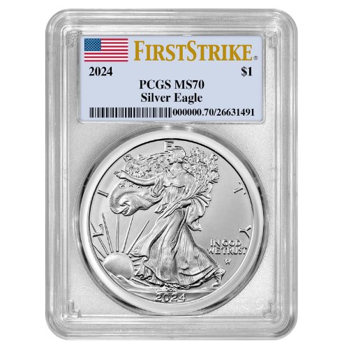 Sus24asepcgsms70fs 1 2024 1 Oz Pcgs Ms 70 Fs Silver Eagle Coin