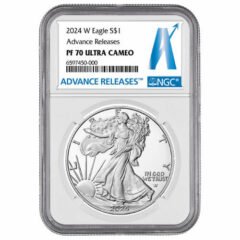 2024-W NGC PF-70 Advance Releases American Silver Eagle Proof Coin