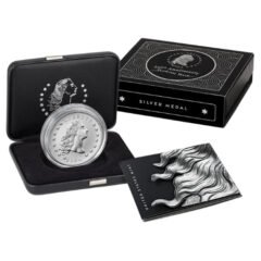 2024 1 oz US Mint 230th Anniversary Flowing Hair Silver Medal w/Box & COA