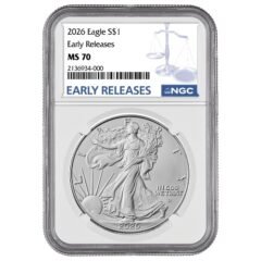 2026 NGC MS-70 Early Releases 1 oz American Silver Eagle Coin