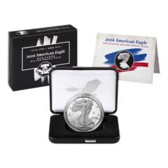 1776-2026-W American Silver Eagle Proof w/ US Mint Box and COA - Semiquincentennial America 250