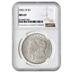 1921-D NGC MS-63 Morgan Silver Dollar Coin