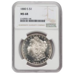 1880-S NGC MS-68 Morgan Silver Dollar Coin