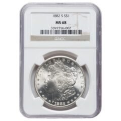 1882-S NGC MS-68 Morgan Silver Dollar Coin