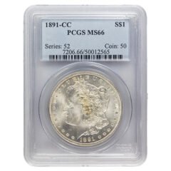 1891-CC PCGS MS-66 Morgan Silver Dollar