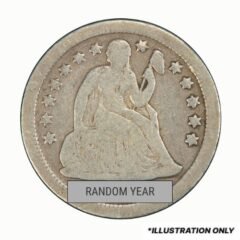 Random US Silver Seated Liberty Dime - Avg Circ
