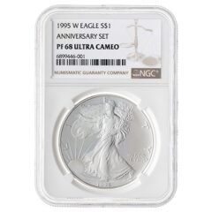 1995-W NGC PF-68 UCAM 1 oz American Silver Eagle Proof Coin