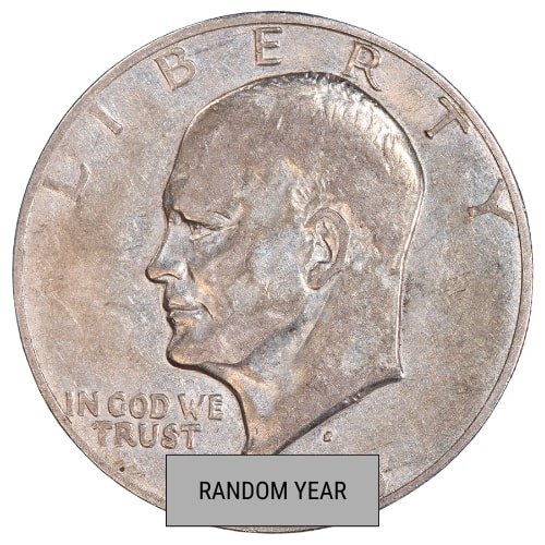 Susikedolcirc 03161 1971 1976 40 Silver Eisenhower Dollar Circulated Random Year Obv