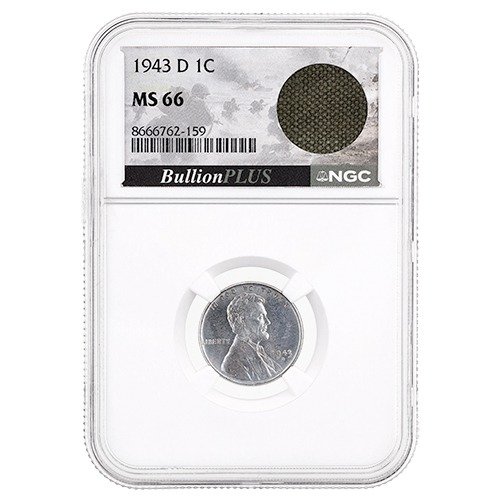 Us1943dlincolnngcms66wwiibazooka 1943 D Us Lincolnsteelcent Ngc Ms66 Wwiibazookabagfrag Obv 500x500 1