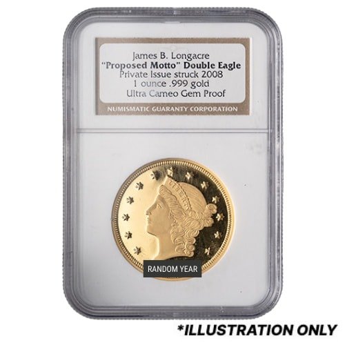 Us Gold Proposed Motto Double Eagle Ngc Ucam 1 Oz Gem Proof Round Random Year Obverse 500x500