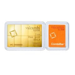 10 x 1/10 oz Valcambi Gold CombiBar - In Assay