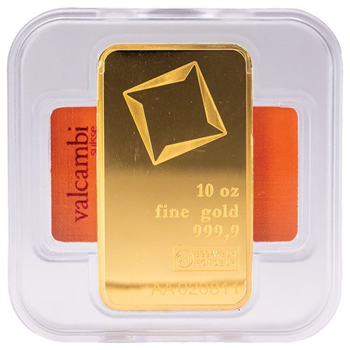 Valcambi 10 Oz Gold Bar Obverse 2 1