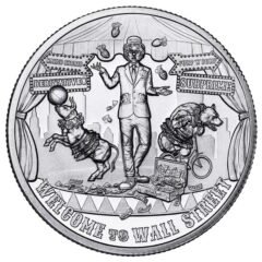 2022 2 oz Welcome to Wall Street High Relief Silver Round