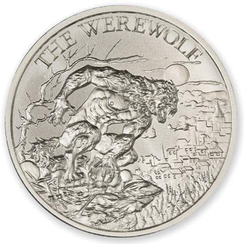 Werewolf Silver Round Obverse
