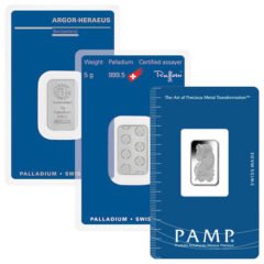 5 Gram Palladium Bars - Design Our Choice